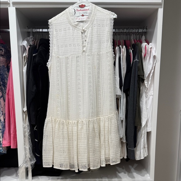 Rebecca Taylor White Eyelet Dress - Picture 1 of 5